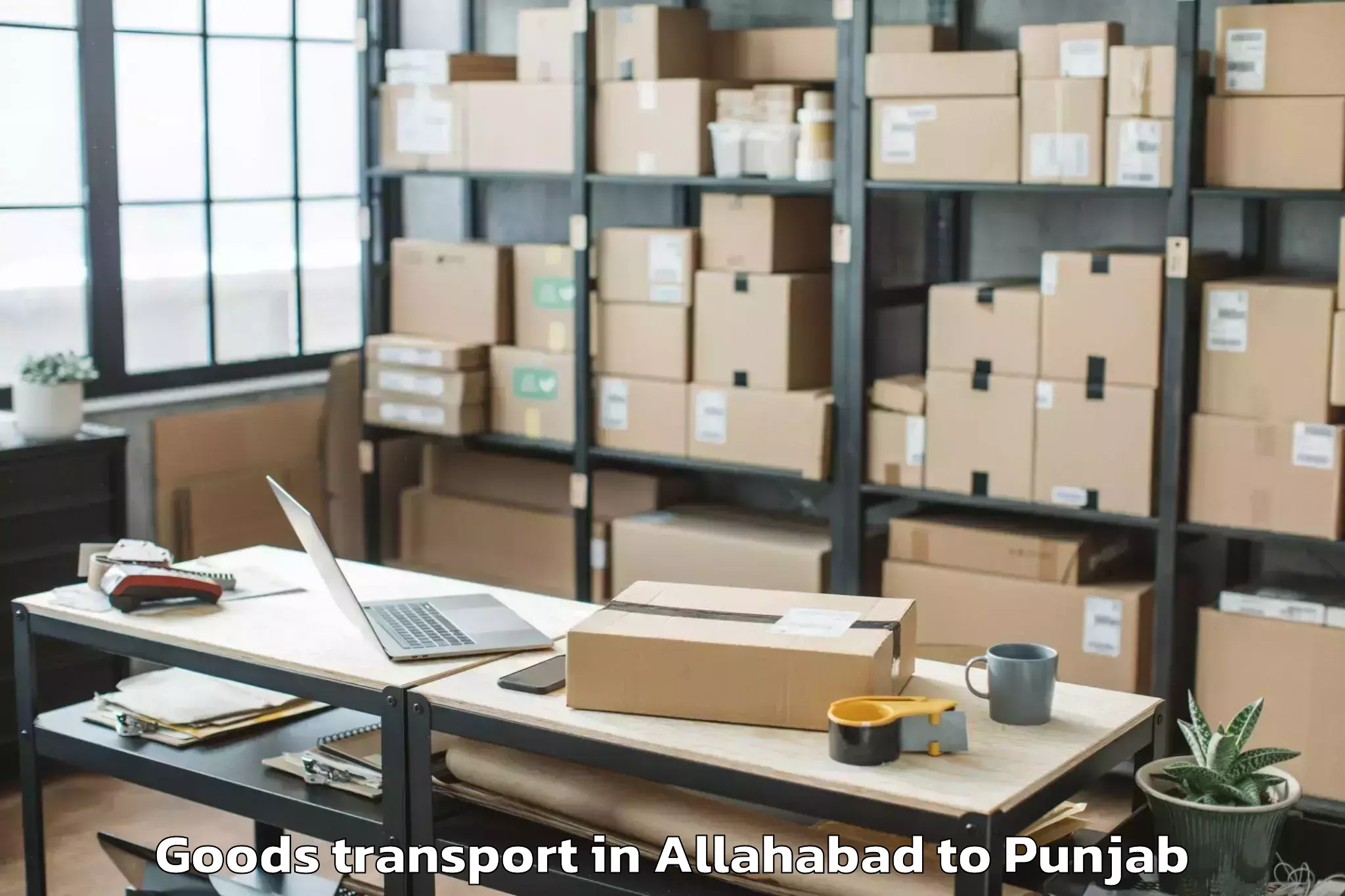 Book Your Allahabad to Lakhnaur Goods Transport Today